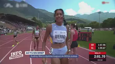 Audrey Werro domine toujours le 800m suisse