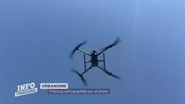 Fribourg cartographié par un drone
