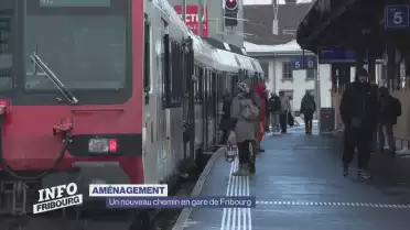 Un nouveau chemin en gare de Fribourg
