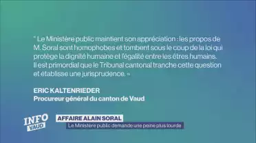 Affaire Alain Soral, le Ministère public fait appel
