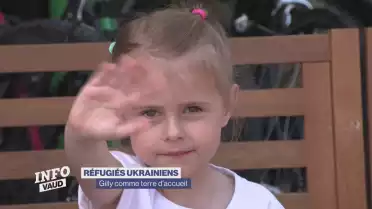 Un an que deux familles ukrainiennes habitent Gilly