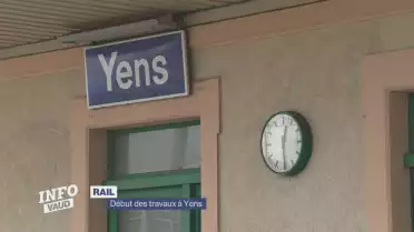 Premier coup de pioche pour la gare de Yens