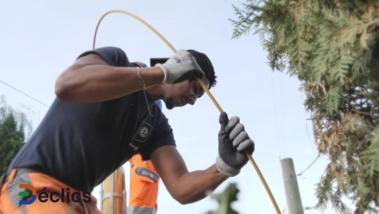 Portraits de trois apprenti·e·s électricien·ne·s de réseaux