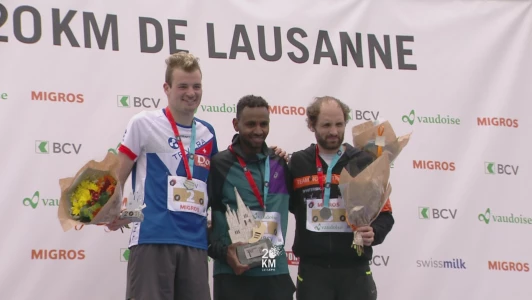 20km de Lausanne 2023 - Le podium des 10km
