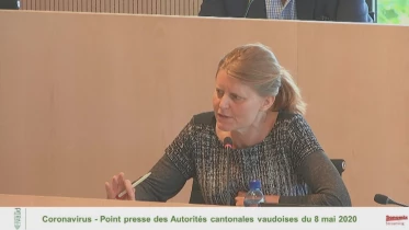 Coronavirus: Conf. de presse VD du 8 mai