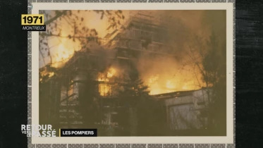 Les pompiers dans le feu de l&#039;action