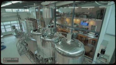 La brasserie La Mine à Bex