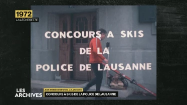 Concours de ski de la police en 1972