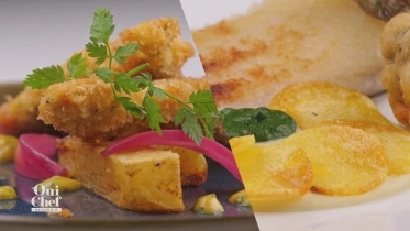 Finale 1ère partie : La salade César en bouchée et le Fish &amp; Chips revisité