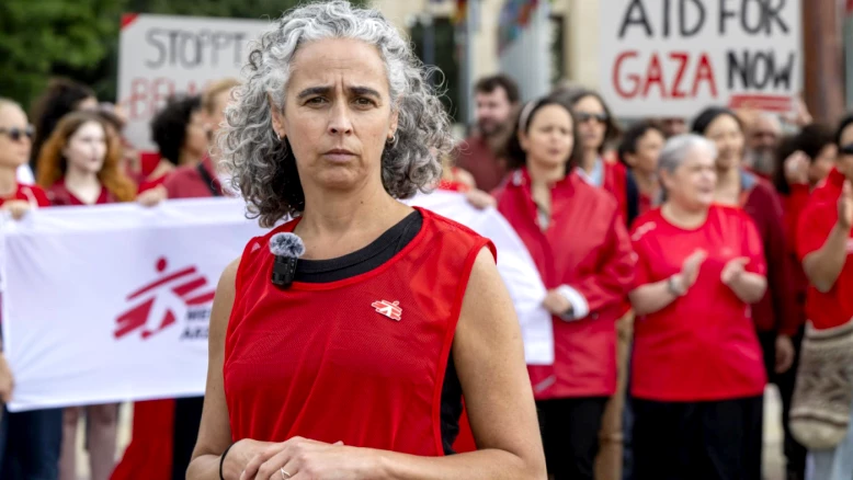 MSF Suisse manifeste sur la Place fédérale contre le génocide à Gaza