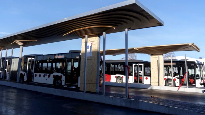 Nouvelle gare routière TPF à Bulle inaugurée, pôle de mobilité