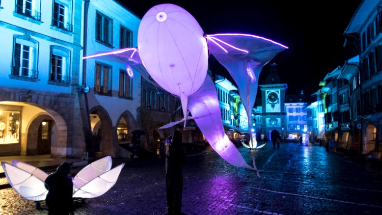 Ouverture de la 10e édition du festival des Lumières à Morat