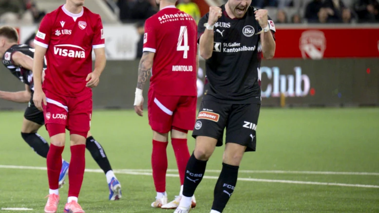 Thoune: série de 10 victoires stoppée, tenu en échec par Saint-Gall