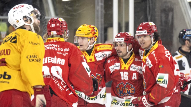 Bienne qualifié pour le play-in de National League après 5-1 à Langnau