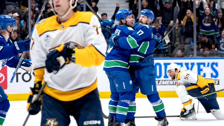 NHL : Nashville et Roman Josi battus par la lanterne rouge