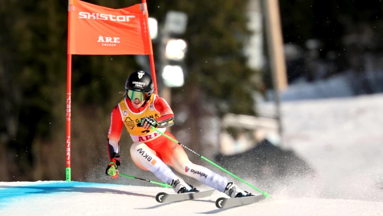 Camille Rast en tête du géant d'Åre après la 1re manche