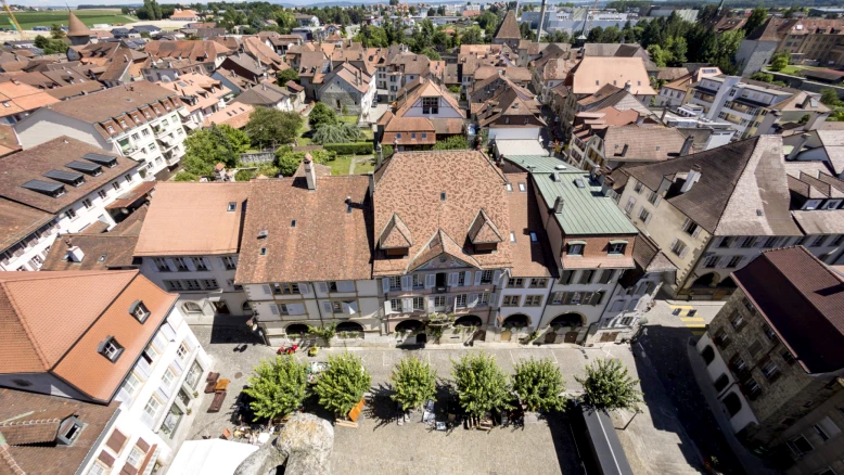 Début des travaux de réaménagement de la traversée de Font, Fribourg