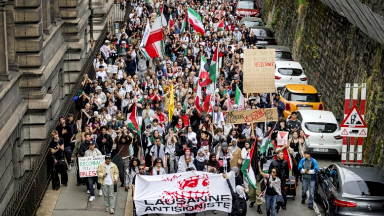 Lausanne : 850 manifestants antisionistes contre Israël et Trump