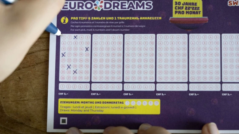 Eurodreams : rente de 5 ans de 2'222 francs par mois