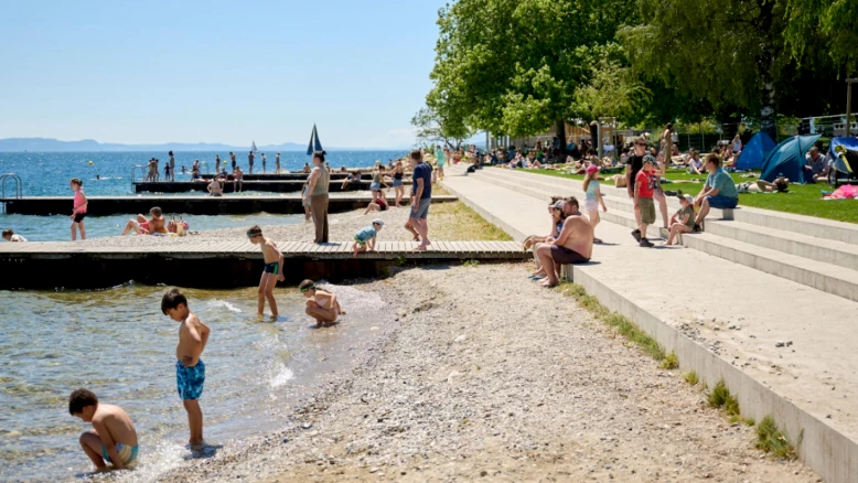 Inauguration de la promenade Marthe Robert aux Jeunes-Rives à Neuchâtel