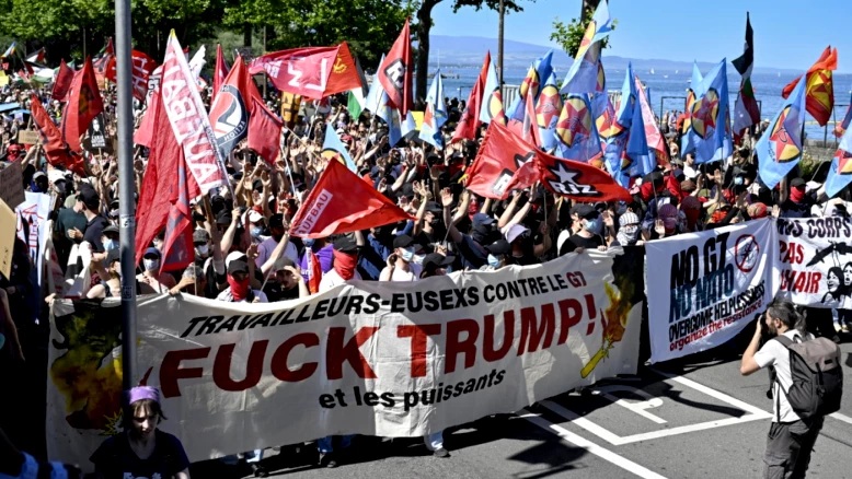 Manifestation anti-G7 à Genève : nasse policière et trois arrestations