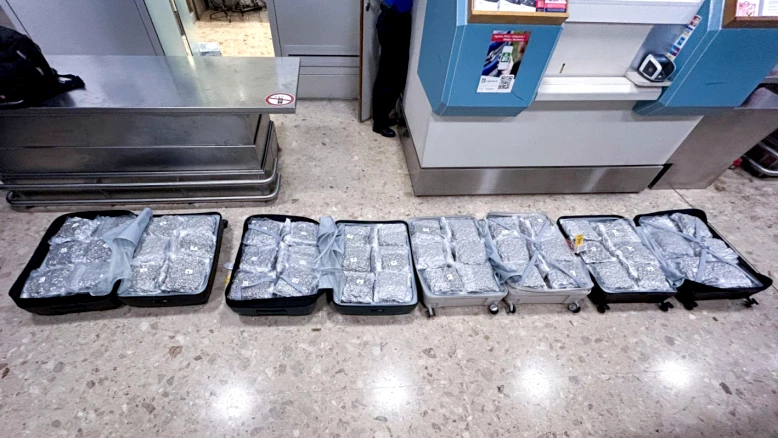 Saisie de 106 kg de Marijuana à l'Aéroport de Genève