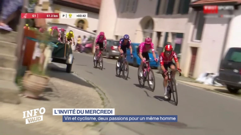 Vin et cyclisme, deux passions pour un même homme