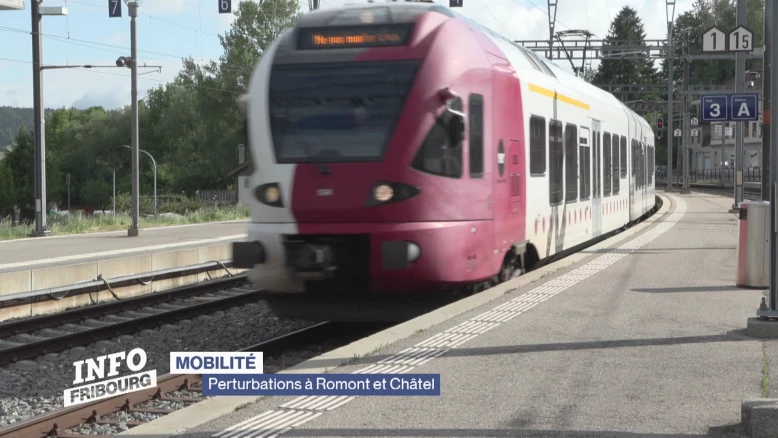 Perturbations en gare de Romont et Châtel