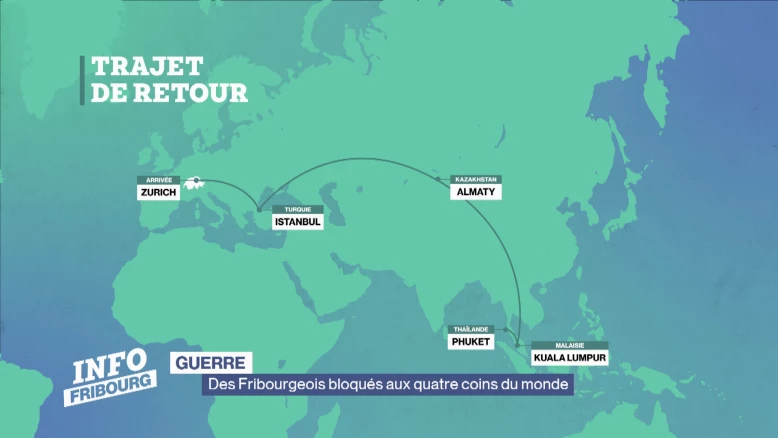 Des Fribourgeois bloqués aux quatre coins du monde