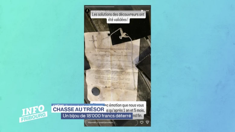 Un bijou de 18'000 francs déterré