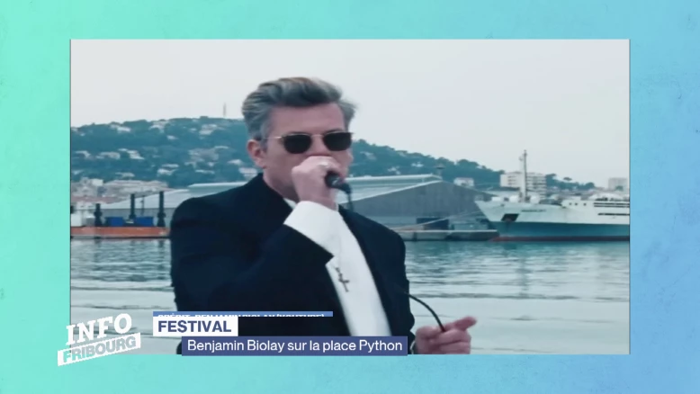 Benjamin Biolay sur la place Python pour les Georges