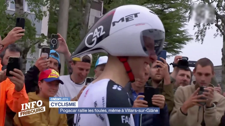 Pogacar rallie les foules, même à Villars-sur-Glâne