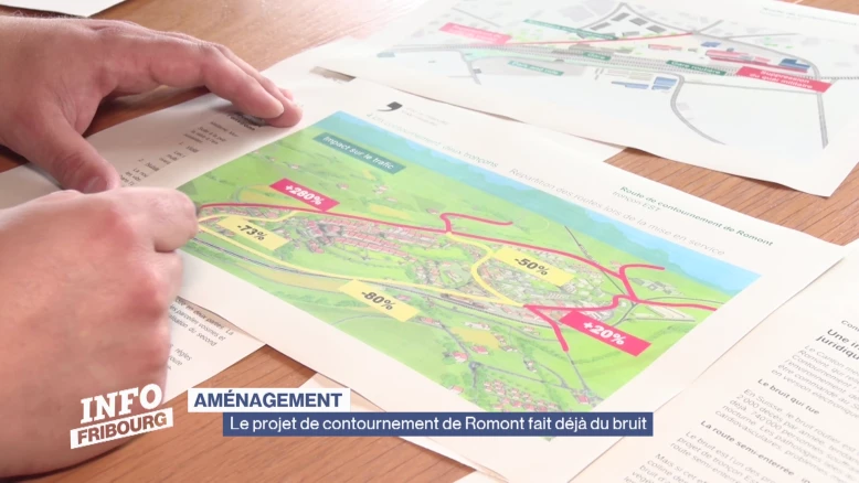 Des oppositions à la route de contournement de Romont