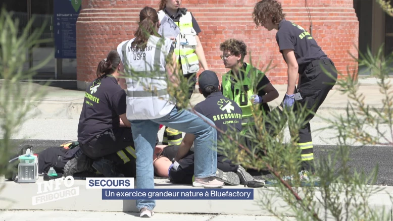 USFR fait un exercice grandeur nature à Bluefactory