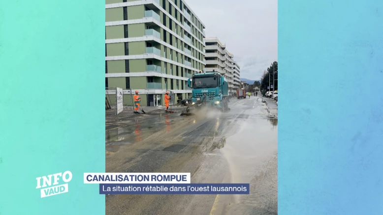 Rupture de conduite dans l'Ouest lausannois