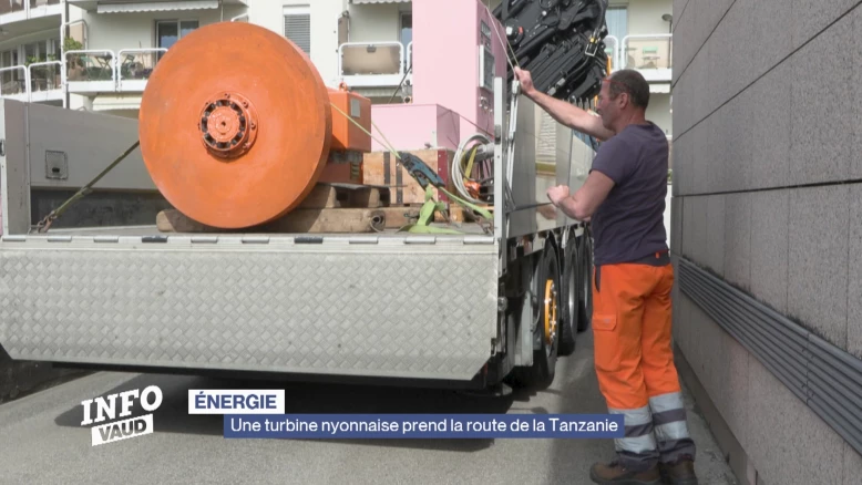 Une turbine nyonnaise prend la route de la Tanzanie