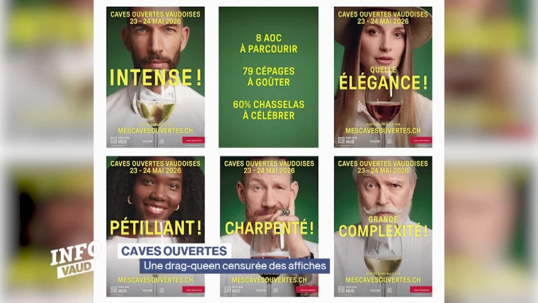 Caves ouvertes: une drag-queen retirée des affiches