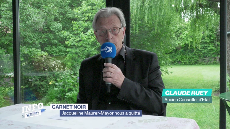 Claude Ruey réagit au décès de Jacqueline Maurer-Mayor