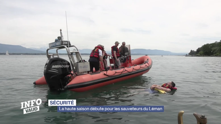 La haute saison débute pour les sauveteurs du Léman