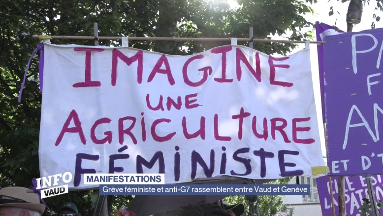 G7:la manifestation vécue avec des Vaudoises et des Vaudois