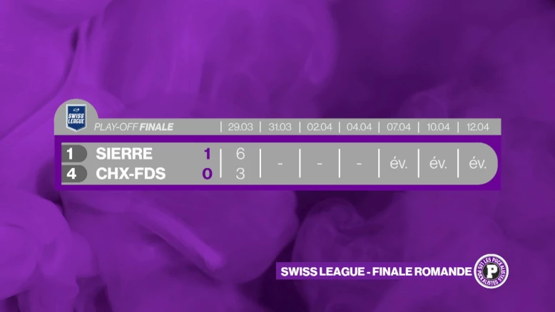 Swiss League - Sierre remporte le premier match de la finale