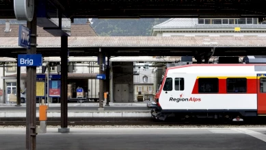 Trains remplacés par des bus ce week-end entre Viège et Brigue (CFF)