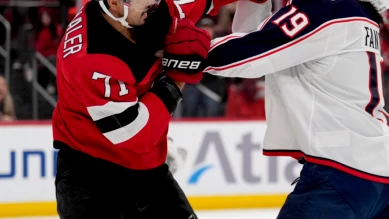 New Jersey s'incline 5-3 face à Columbus : Hischier et Meier marquent