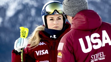 Lindsey Vonn en grande forme avant la descente à Saint-Moritz