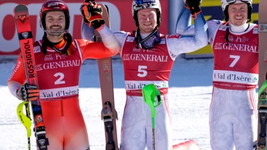 Meillard deuxième au slalom de Val d'Isère, Haugan vainqueur