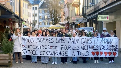 Monthey: marche silencieuse de solidarité pour Crans-Montana