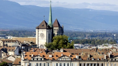 Conseil administratif de Genève à la cathédrale pour un hommage