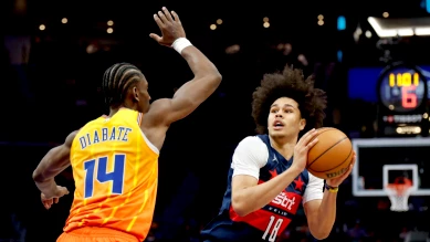 Kyshawn George sorti sur blessure à la cheville face aux Hornets