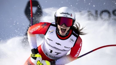 Malorie Blanc signe sa première victoire en Super-G à Crans-Montana