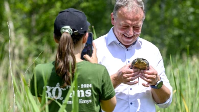 Restaurer la population de tortues cistudes en danger à Fribourg